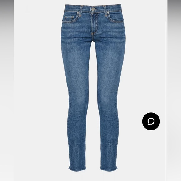 Rag & Bone Ankle Skinny Jeans in Lucky Rouge - Picture 3 of 11